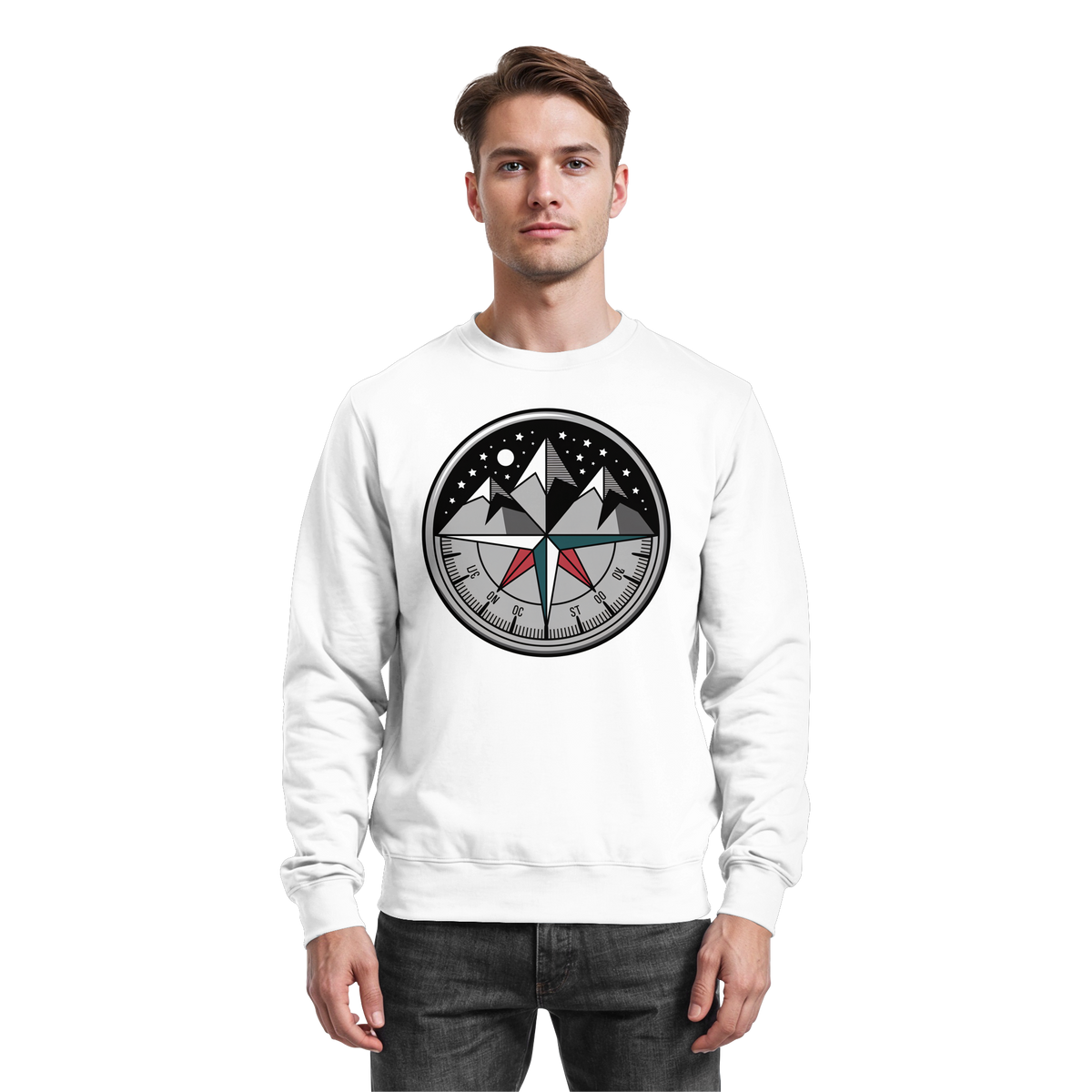 Starry compass - Basic Sweatshirt - Arvenzo