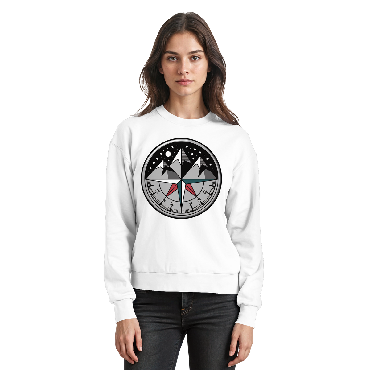 Starry compass - Basic Sweatshirt - Arvenzo
