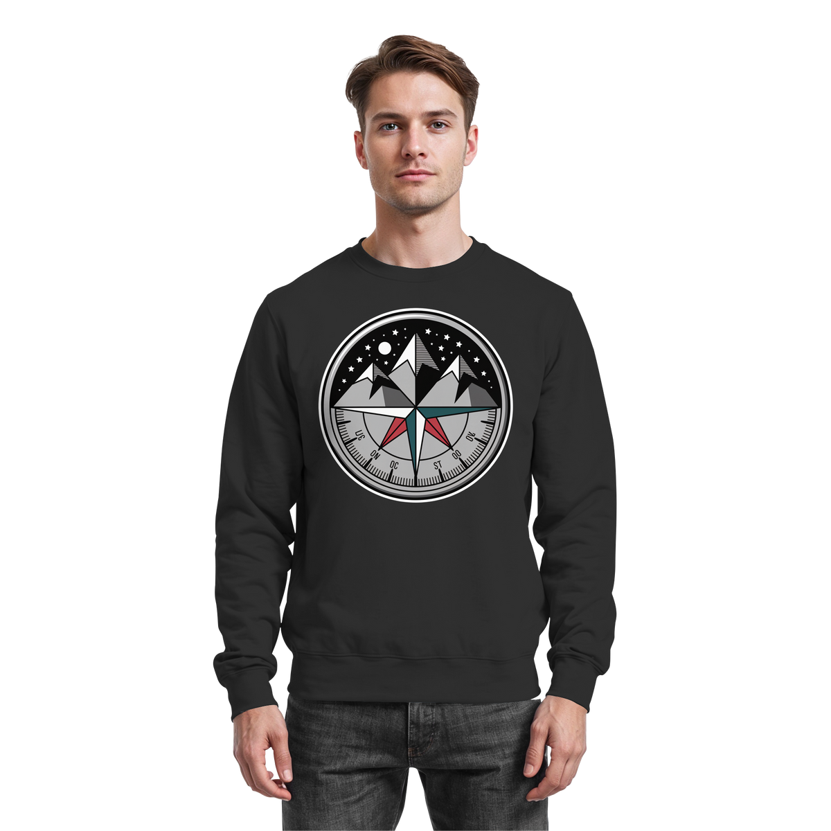 Starry compass - Basic Sweatshirt - Arvenzo
