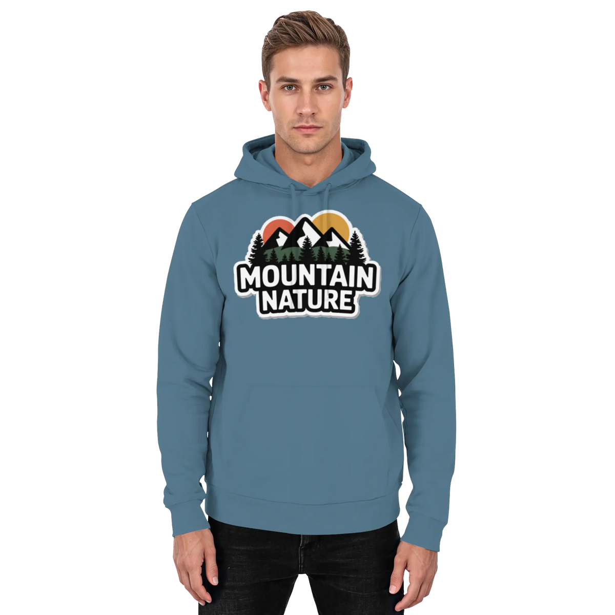 Mountain nature - Basic Unisex Hoodie - Arvenzo