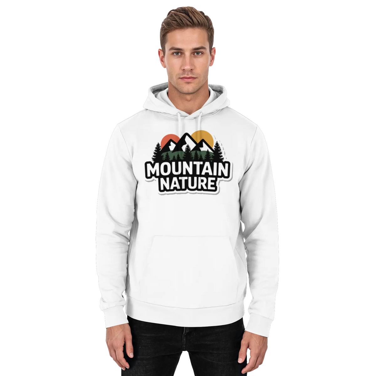 Mountain nature - Basic Unisex Hoodie - Arvenzo
