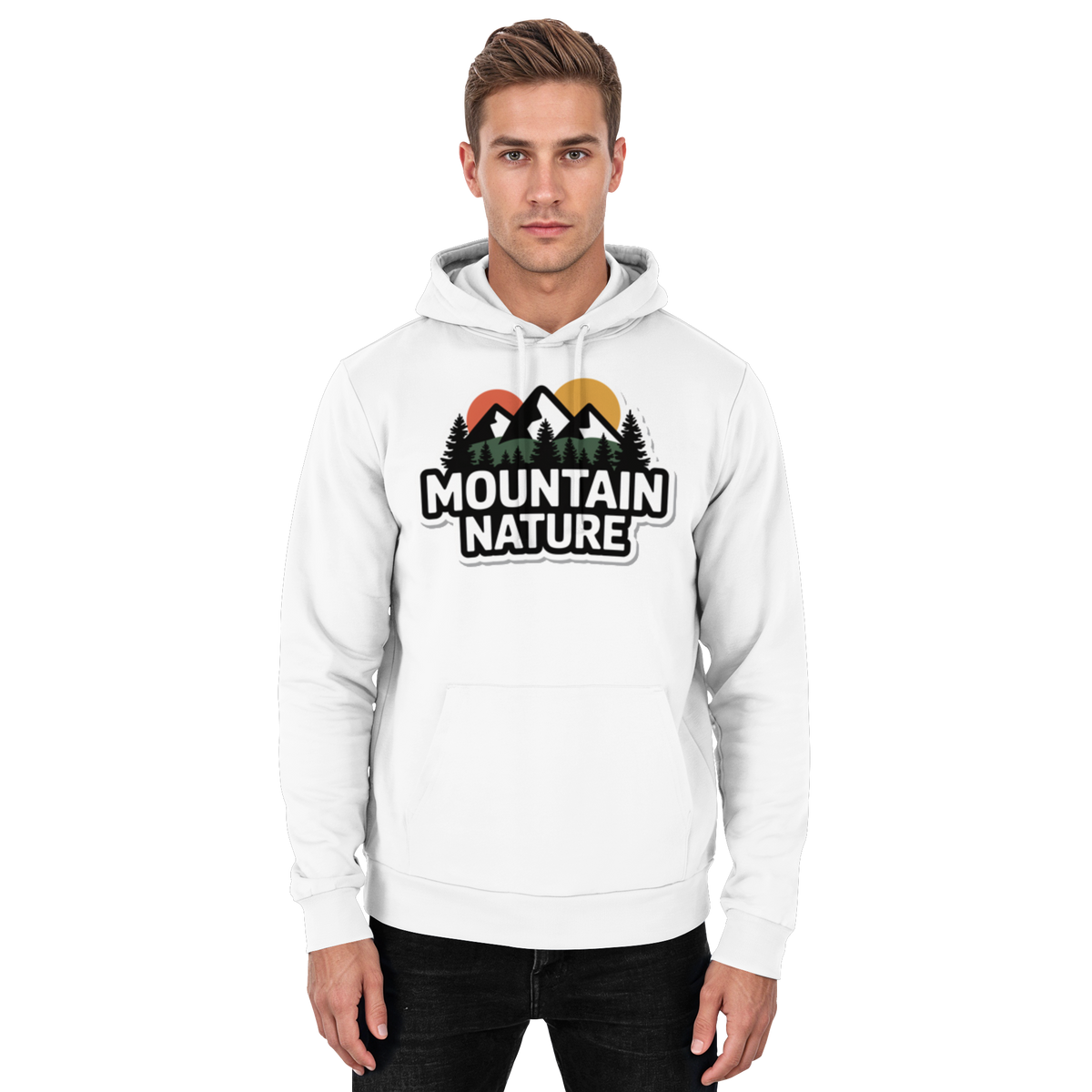Mountain nature - Basic Unisex Hoodie - Arvenzo