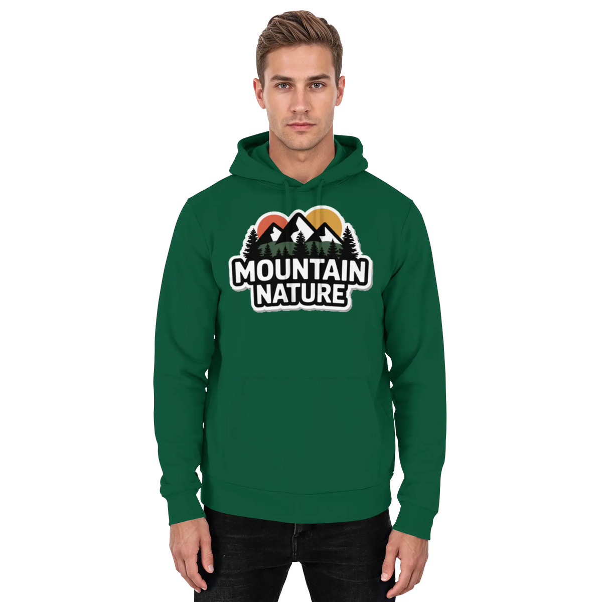 Mountain nature - Basic Unisex Hoodie - Arvenzo