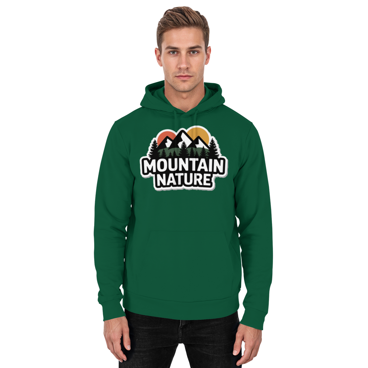 Mountain nature - Basic Unisex Hoodie - Arvenzo