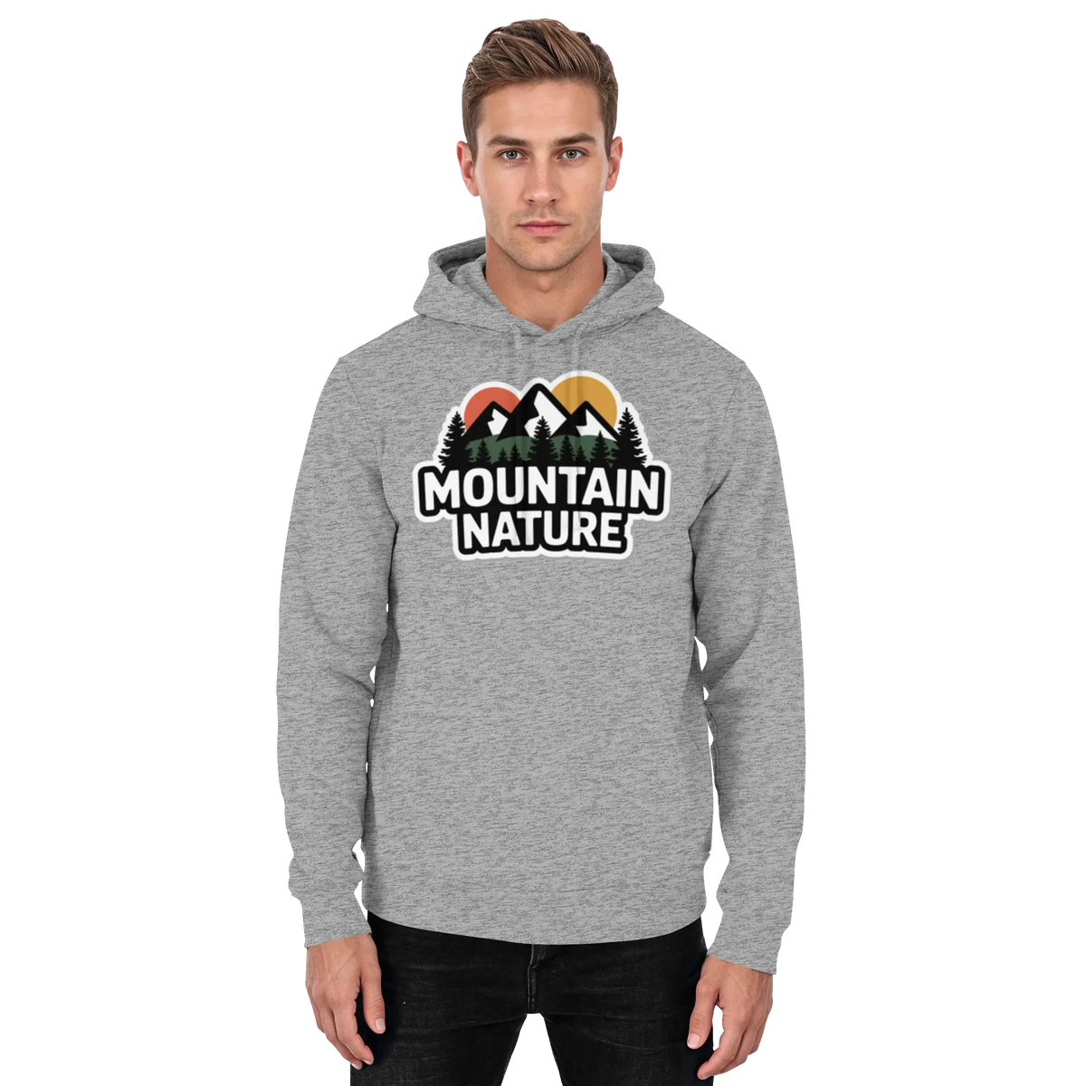 Mountain nature - Basic Unisex Hoodie - Arvenzo