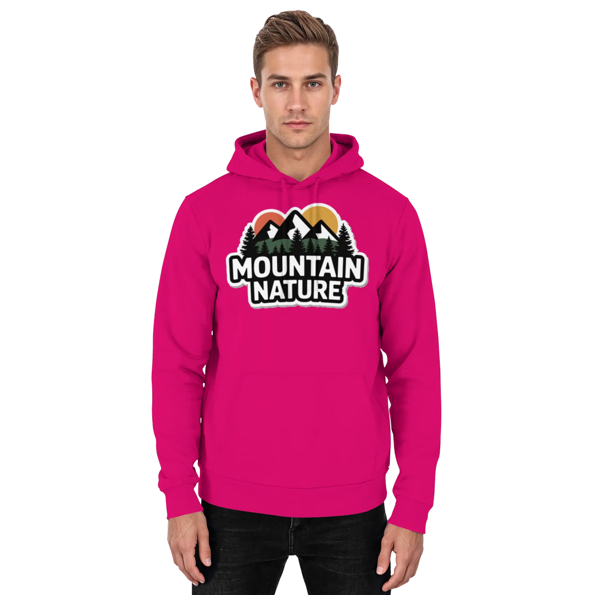 Mountain nature - Basic Unisex Hoodie - Arvenzo