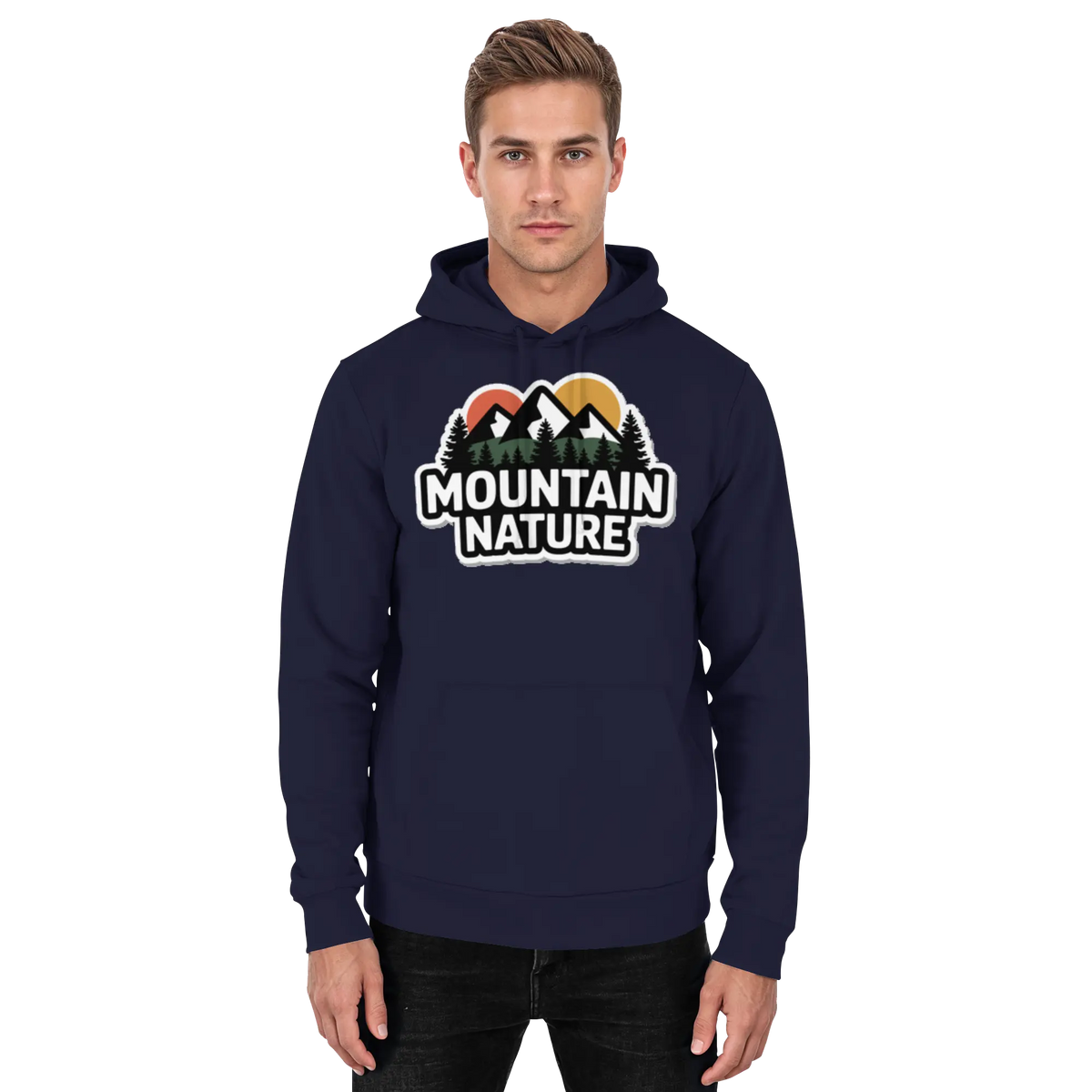 Mountain nature - Basic Unisex Hoodie - Arvenzo