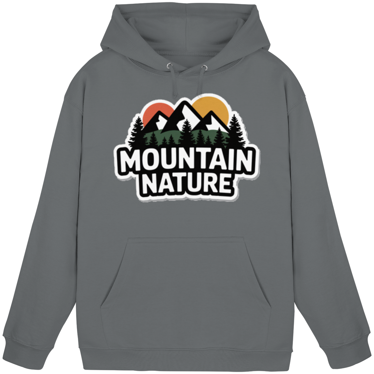 Mountain nature - Basic Unisex Hoodie - Arvenzo