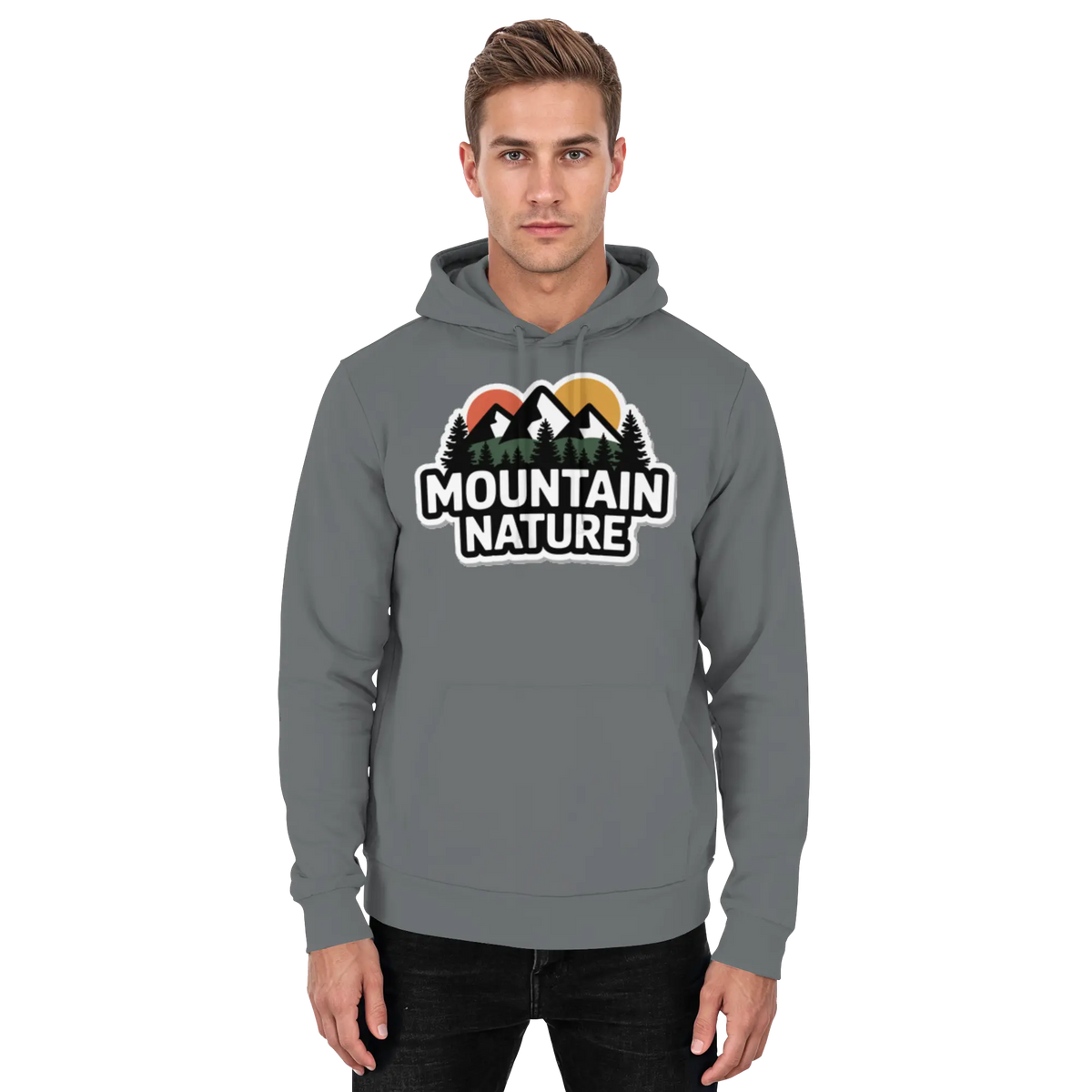 Mountain nature - Basic Unisex Hoodie - Arvenzo