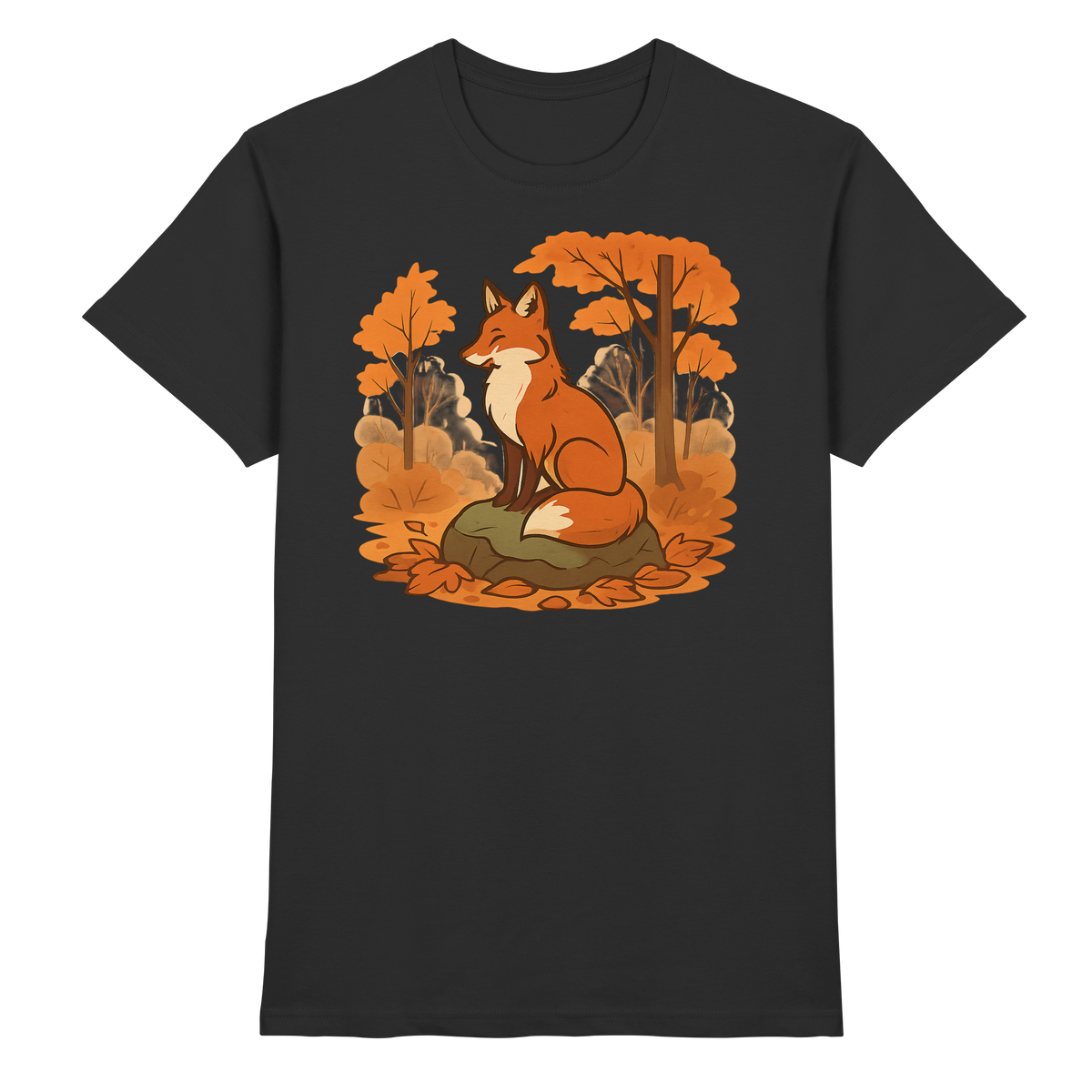 Front view of Arvenzo Ember Trail unisex black shirt with a sleek design and comfortable fit.