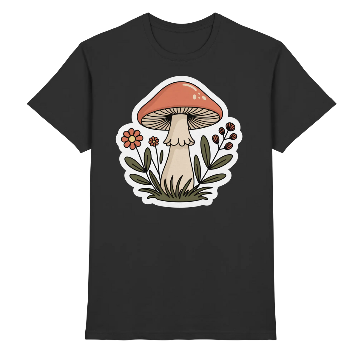Black unisex Still Roots shirt by Arvenzo featuring a front design, made from premium quality fabric.