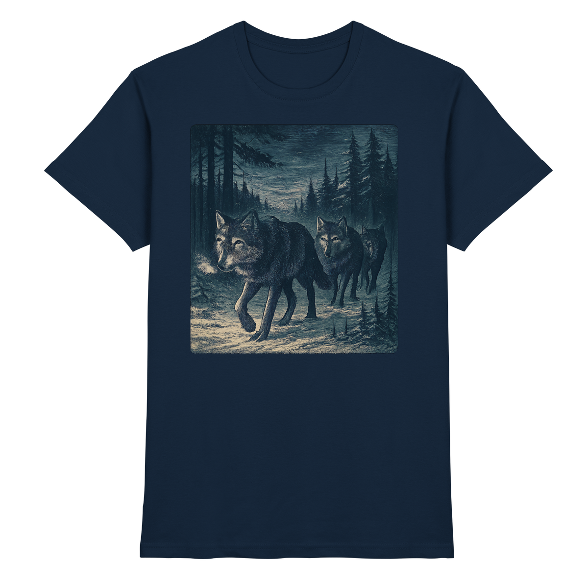 Front view of Arvenzo Pack North Unisex Shirt in navy with a classic fit and clean design.