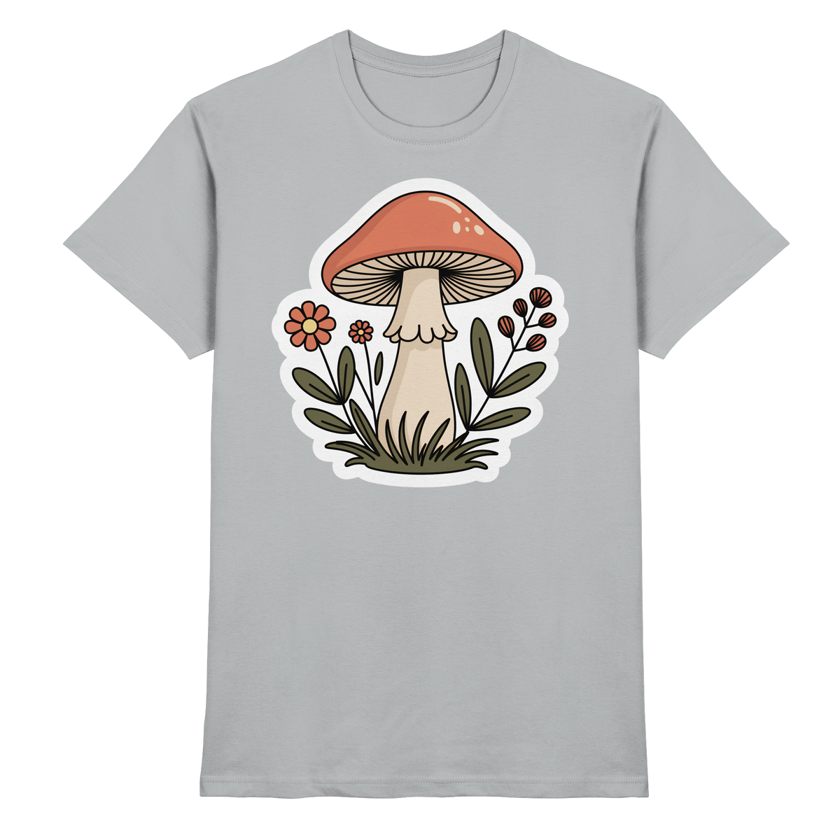 Unisex Still Roots Arvenzo shirt in Pacific Grey with a front view, high-quality casual wear with a minimalist design.