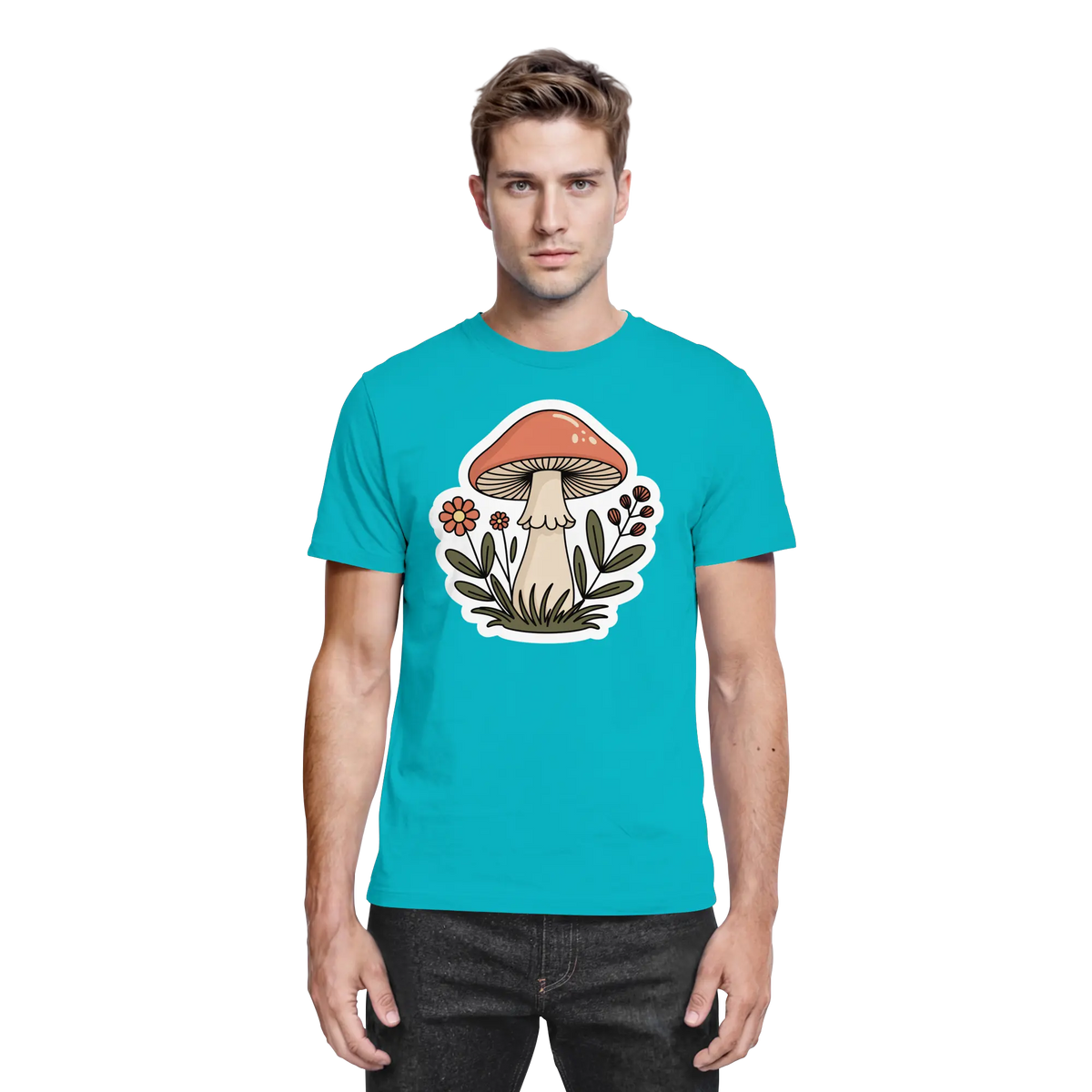 Unisex Still Roots Arvenzo shirt featuring a front view with a swimming pool design on a premium fabric.