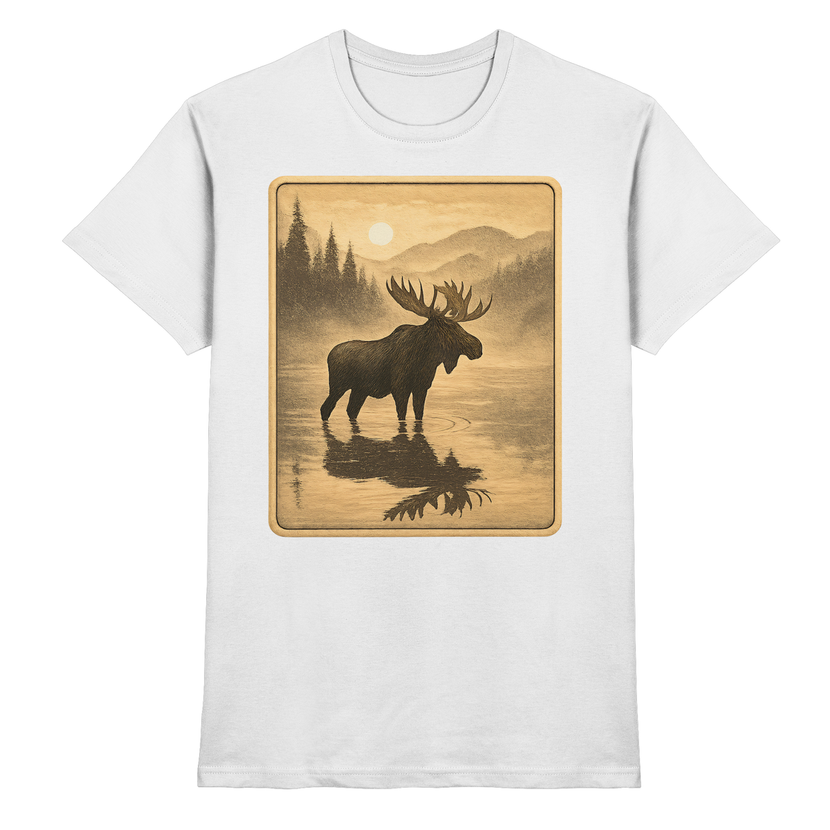 Front view of Arvenzo Calm Shore Unisex Shirt in white, showcasing a relaxed fit and soft fabric for casual wear.