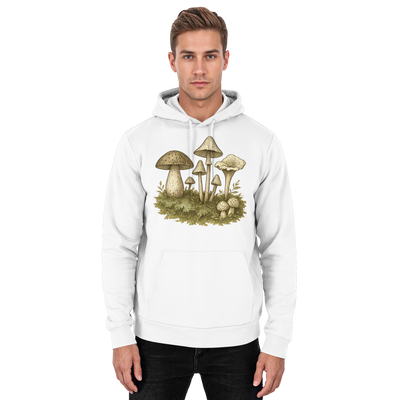 Forest Floor hoodie with mushrooms on the forest floor – Arvenzo