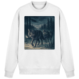 Arvenzo Pack North sweatshirt in Arctic White, front view showing a classic crewneck design and soft fabric.