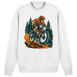 Arvenzo Dirt Rush sweatshirt in arctic white, front view showing a basic crewneck sweatshirt made of soft fabric.