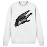 Arvenzo Swift Dive sweatshirt in Arctic White, front view showing classic crewneck design and soft fabric.