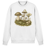 Arvenzo Forest Floor sweatshirt in Arctic White featuring a simple front design, soft cotton fabric, and comfortable fit.
