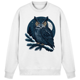 Arvenzo Night Watch sweatshirt in Arctic White showing a front view of the casual, long-sleeve sweatshirt with a simple design.