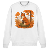Arvenzo Ember Trail sweatshirt in Arctic White, front view showing a classic crewneck design and soft fabric texture.