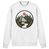 Arvenzo Open Ground sweatshirt in Arctic White, front view showcasing a casual, comfortable sweatshirt with a simple design.