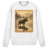 Arvenzo Calm Shore sweatshirt in Arctic White, front view showing a casual, comfortable sweatshirt with a simple design.