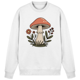 Arvenzo Still Roots sweatshirt in Arctic White, front view showing classic crewneck design and soft fabric texture.