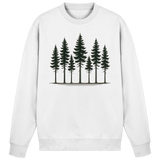 Arvenzo Pine Dusk Sweatshirt in Arctic White, front view showing a cozy, casual sweatshirt with a simple design and soft fabric.