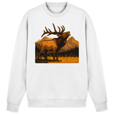 Arvenzo Elk Meadow sweatshirt in Arctic White, front view showing a cozy, casual design perfect for everyday wear.