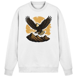 Arvenzo Iron Wing sweatshirt in arctic white, front view showcasing its basic design and comfortable fit.