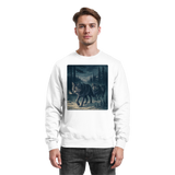 Arvenzo Pack North sweatshirt in Arctic White, front view showcasing a casual, cozy sweatshirt with a simple design.