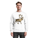 Arvenzo Tundra Walk sweatshirt in arctic white with a front design, made of comfortable fabric, casual style for everyday wear.