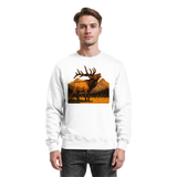 Arvenzo Elk Meadow Sweatshirt in Arctic White, front view showing a cozy, casual sweatshirt with a simple design.