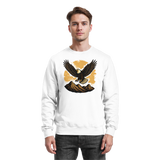 Arvenzo Iron Wing sweatshirt in Arctic White, front view showcasing a casual sweatshirt with a minimalist design.