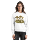 Arvenzo Forest Floor Sweatshirt in Arctic White with a simple front view, showcasing a cozy casual sweatshirt design.