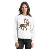 Arvenzo Tundra Walk sweatshirt in arctic white, front view showing a cozy, casual sweatshirt for everyday wear.