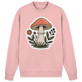 Baby pink Arvenzo Still Roots sweatshirt with a simple front design, soft cotton fabric, and comfortable fit.