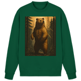 Arvenzo deep timber green sweatshirt with a simple front design, soft fabric, and classic crewneck style.