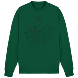 Arvenzo Cliff Edge sweatshirt in bottle green, front view showing a casual, comfortable sweatshirt with a simple design.
