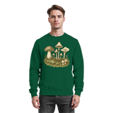 Arvenzo Forest Floor Sweatshirt in bottle green, front view showing a cozy, casual sweatshirt with forest-inspired design.