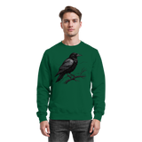 Arvenzo Dark Raven Sweatshirt in bottle green, front view showing a classic crewneck design and soft fabric texture.