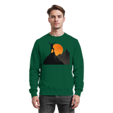 Arvenzo Bold Ascent sweatshirt in bottle green, front view showing plain design and soft fabric for casual wear.