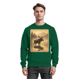 Arvenzo Calm Shore sweatshirt in bottle green with a front basic design, soft cotton fabric, and comfortable fit.