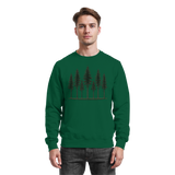 Arvenzo Pine Dusk Sweatshirt in bottle green, front view showing a cozy, casual sweatshirt with a simple design.