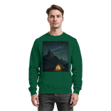 Arvenzo North Light Sweatshirt in bottle green, front view showing a classic crewneck design and soft fabric texture.