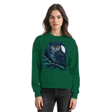 Arvenzo Night Watch sweatshirt in bottle green, front view showcasing classic crew neck and soft fabric for casual wear.