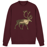 Arvenzo Tundra Walk burgundy sweatshirt with a simple front design, soft fabric, and comfortable fit.
