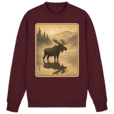 Arvenzo Calm Shore burgundy sweatshirt with a simple front design, perfect for casual wear.